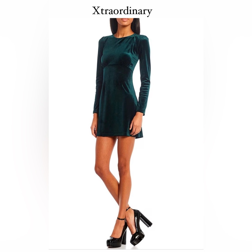 Xtraordinary.
Long Sleeve Velvet Bodycon Dress ,Size S
